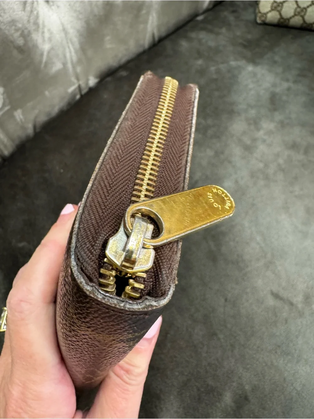 Louis Vuitton large Monogram Zip around accordian wallet